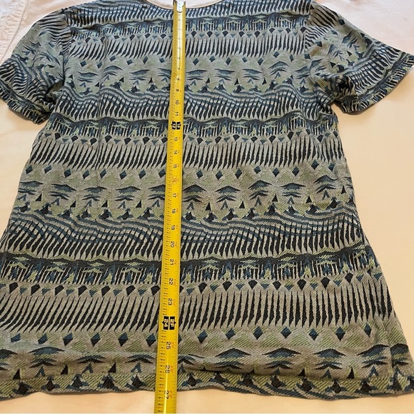 Volcom Knit Tee Men’s Large Blue Geometric Front Pocket - Picture 10 of 10